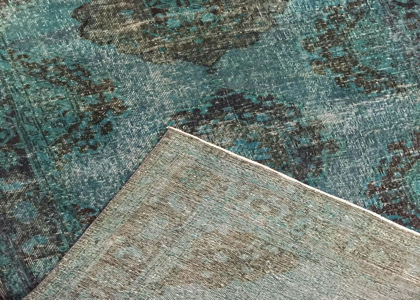 Vintage Turkish OverDyed Rug - 4'11" x 11'11"