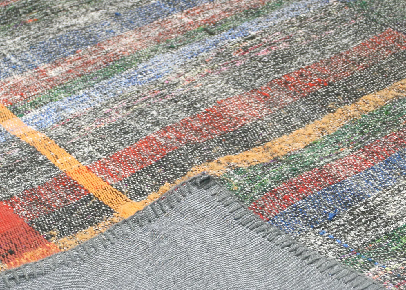 Vintage Turkish Rag Kilim - 4'10" x 8'1"