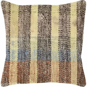 Vintage Turkish Rag Pillow - 15" x 15"