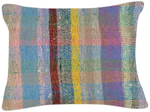 Vintage Turkish Rag Pillow - 15" x 20"