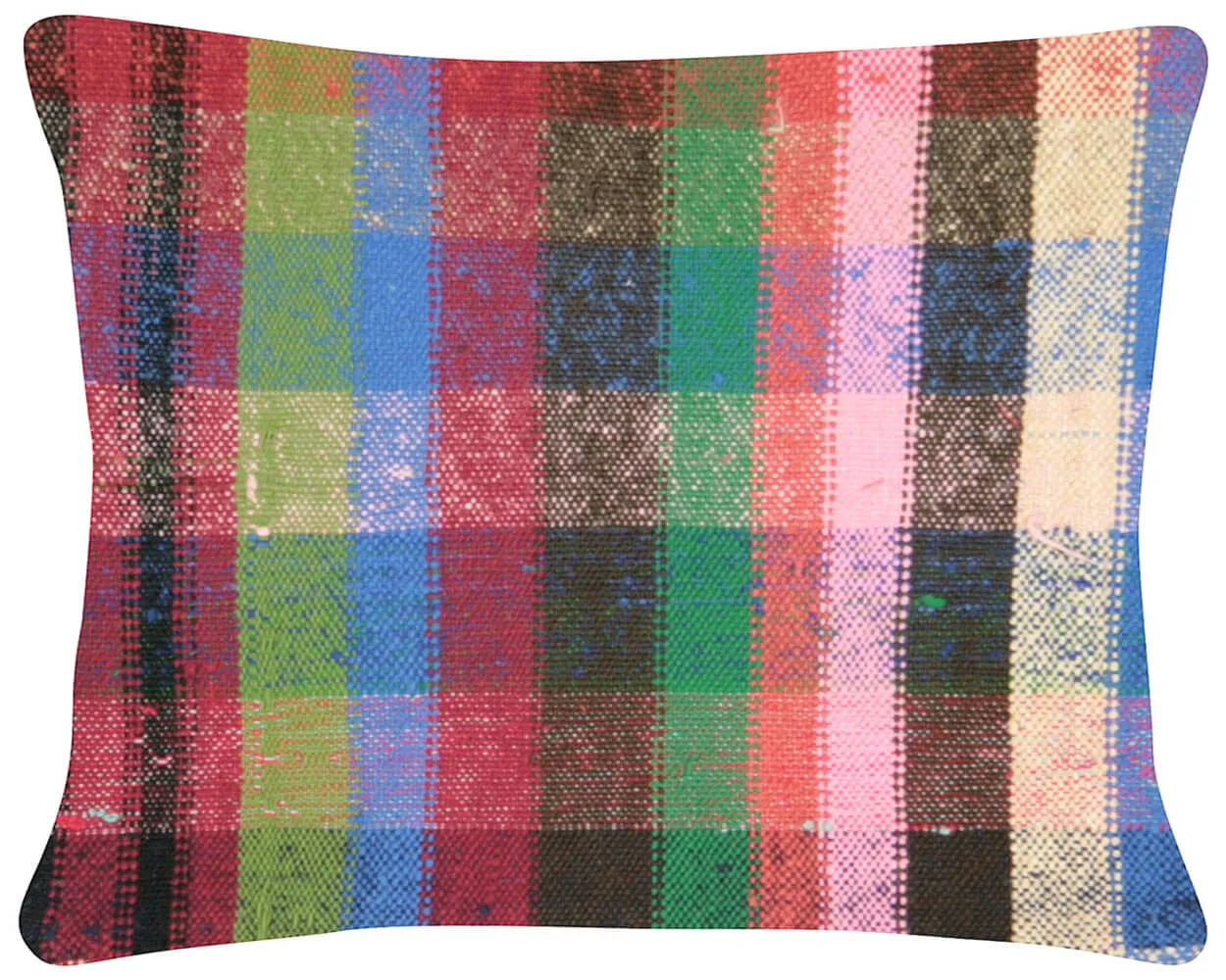 Vintage Turkish Rag Pillow - 16" x 20"