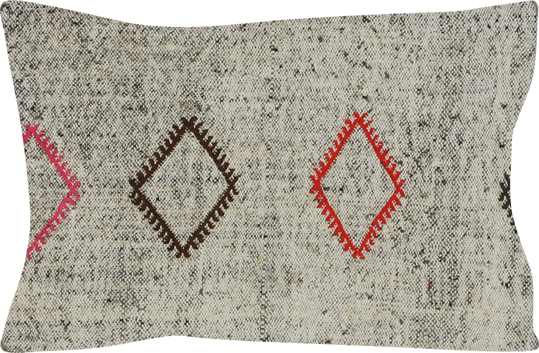 Vintage Turkish Rag Pillow - 16" x 24"