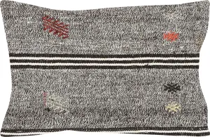 Vintage Turkish Rag Pillow - 16" x 24"