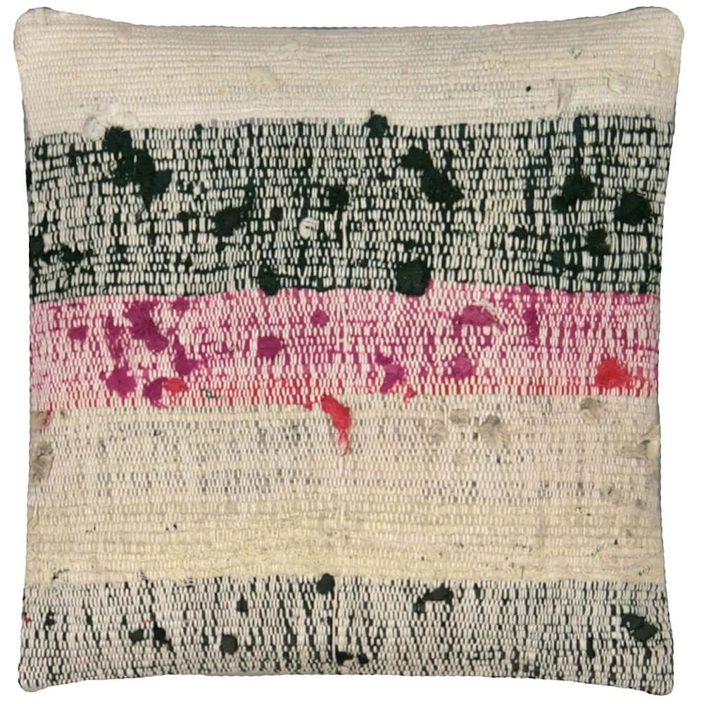 Vintage Turkish Rag Pillow - 18" x 18"