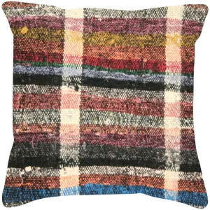 Vintage Turkish Rag Pillow - 18" x 18"