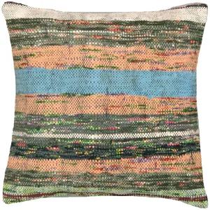 Vintage Turkish Rag Pillow - 18" x 18"