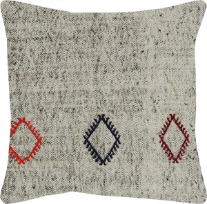Vintage Turkish Rag Pillow - 20" x 20"
