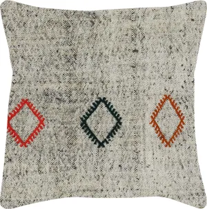 Vintage Turkish Rag Pillow - 20" x 20"