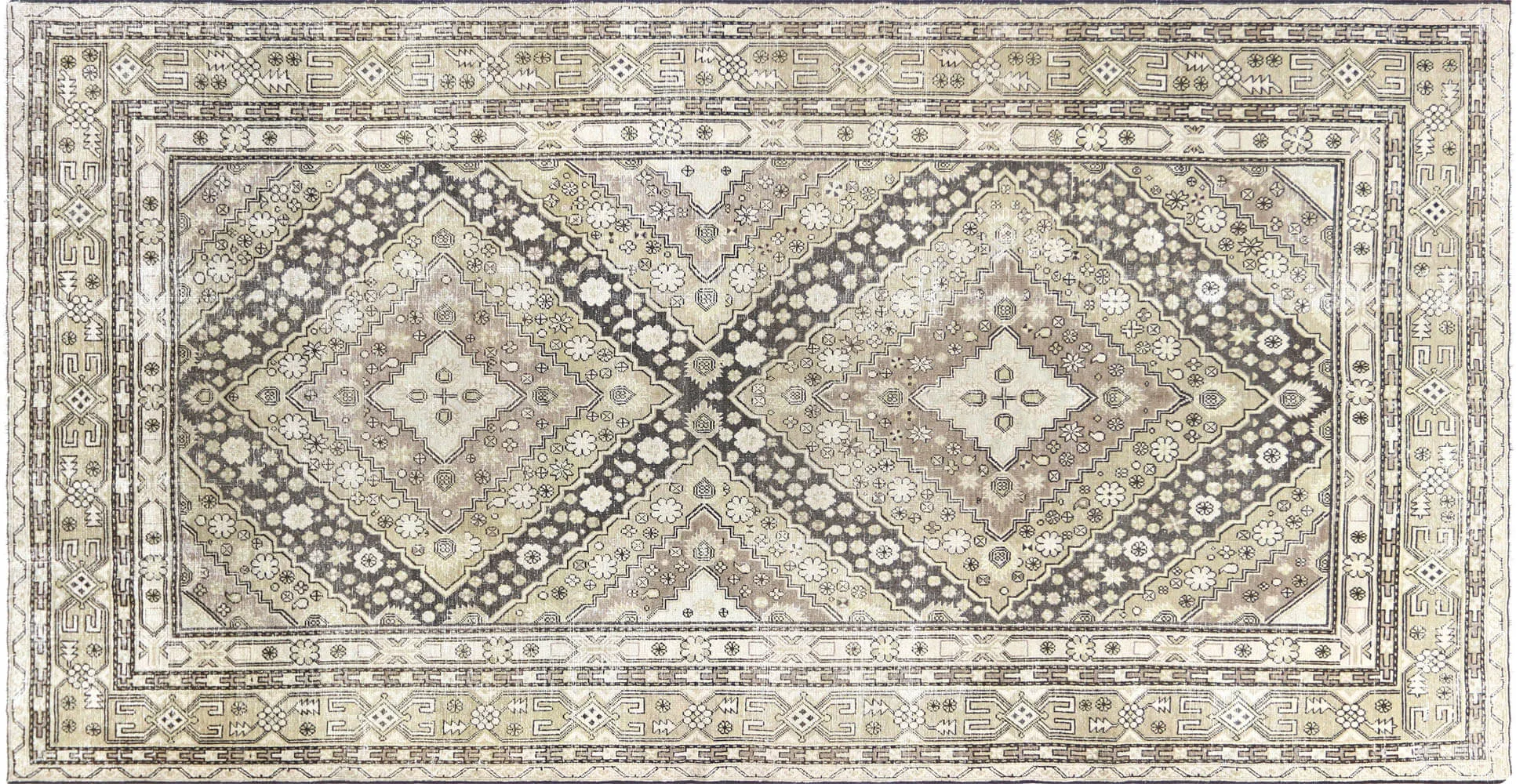 Vintage Uzbek Khotan Rug - 6'6" x 12'6"
