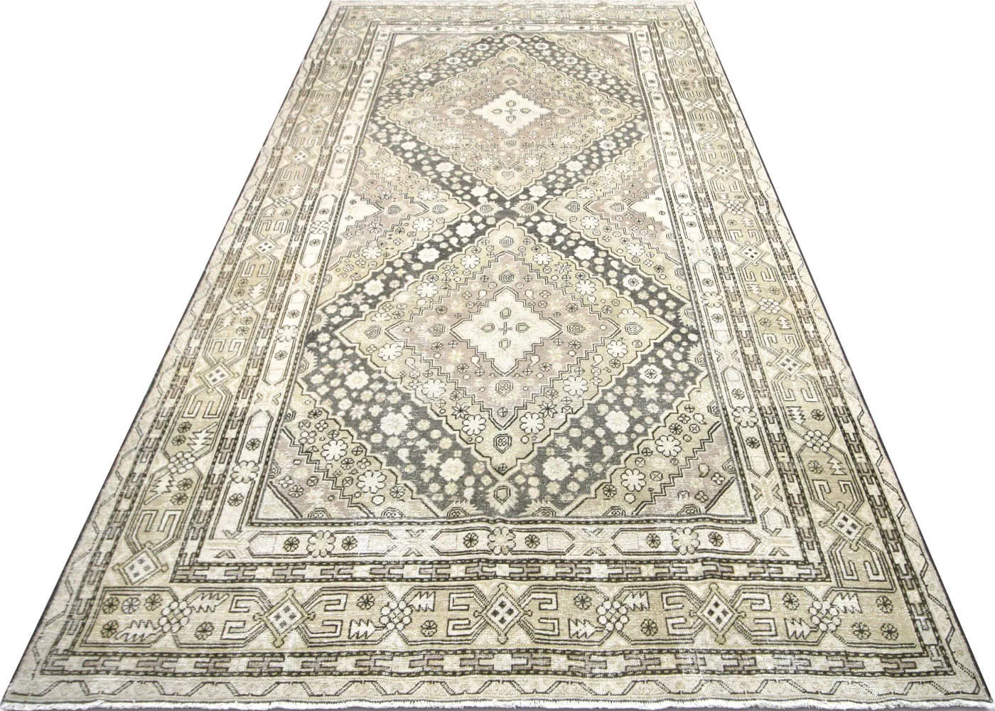 Vintage Uzbek Khotan Rug - 6'6" x 12'6"