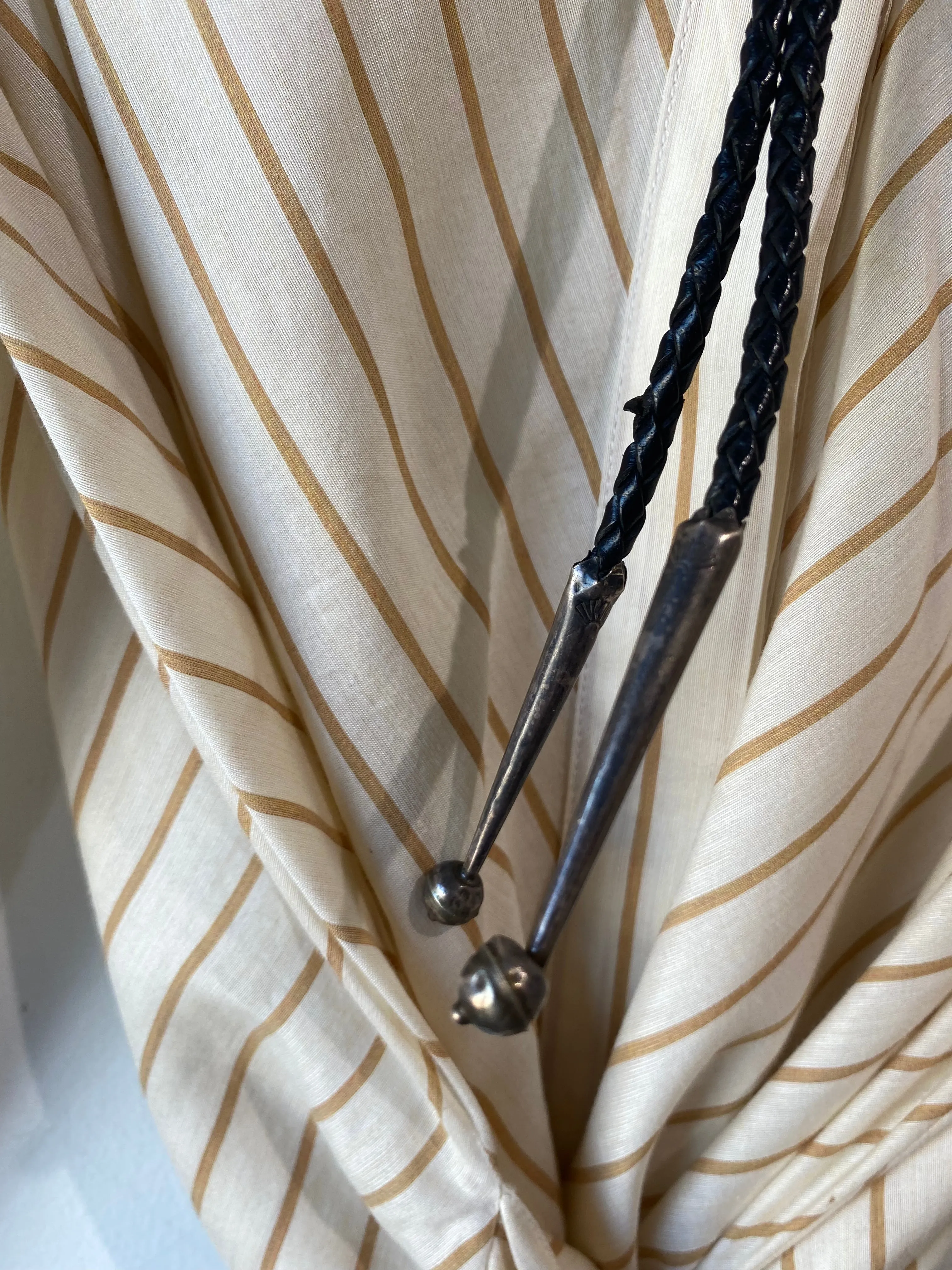Vintage Zuni Knifewing Inlay Bolo Tie