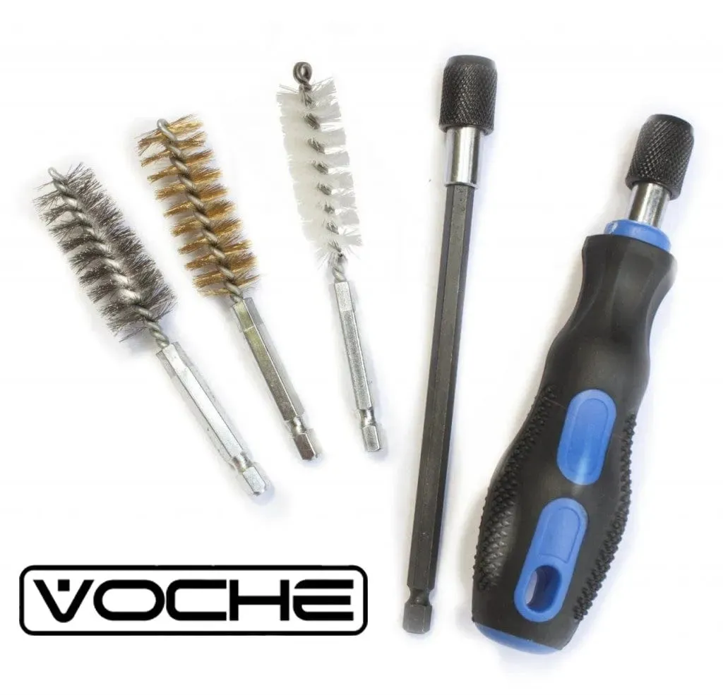 Voche® 20 Part 1/4" Hex Twist Wire Brush Part Cleaning Rust Cleaner Car Wheel