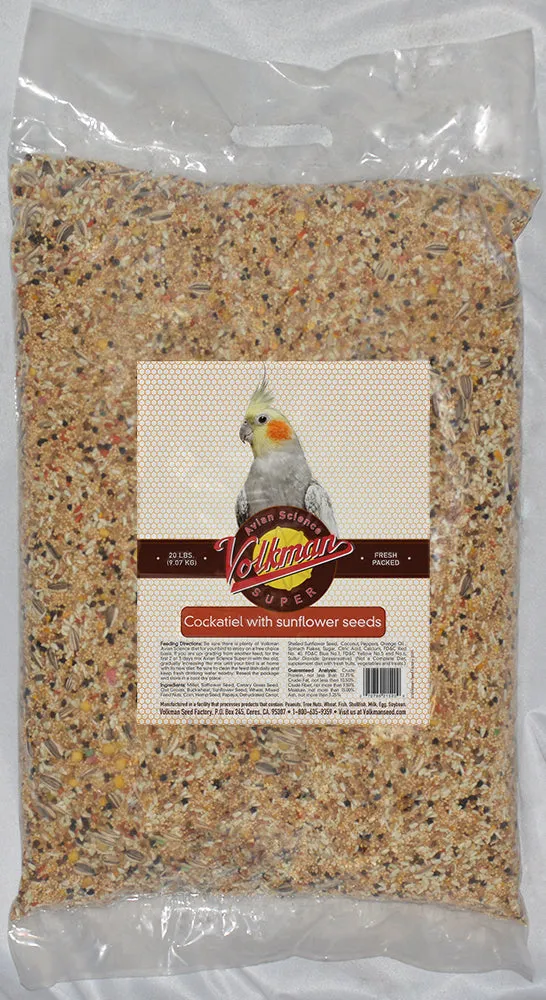 Volkman Avian Science Super Cockatiel With Sunflower