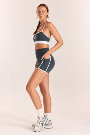 Volley Short - Teal/White