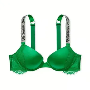 V.S. Very Sexy Shine Strap Rhinestone Bling Push Up Bra - 34D