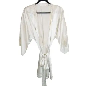 VTG Victoria's Secret Womens OS Ivory Lace Trim Be