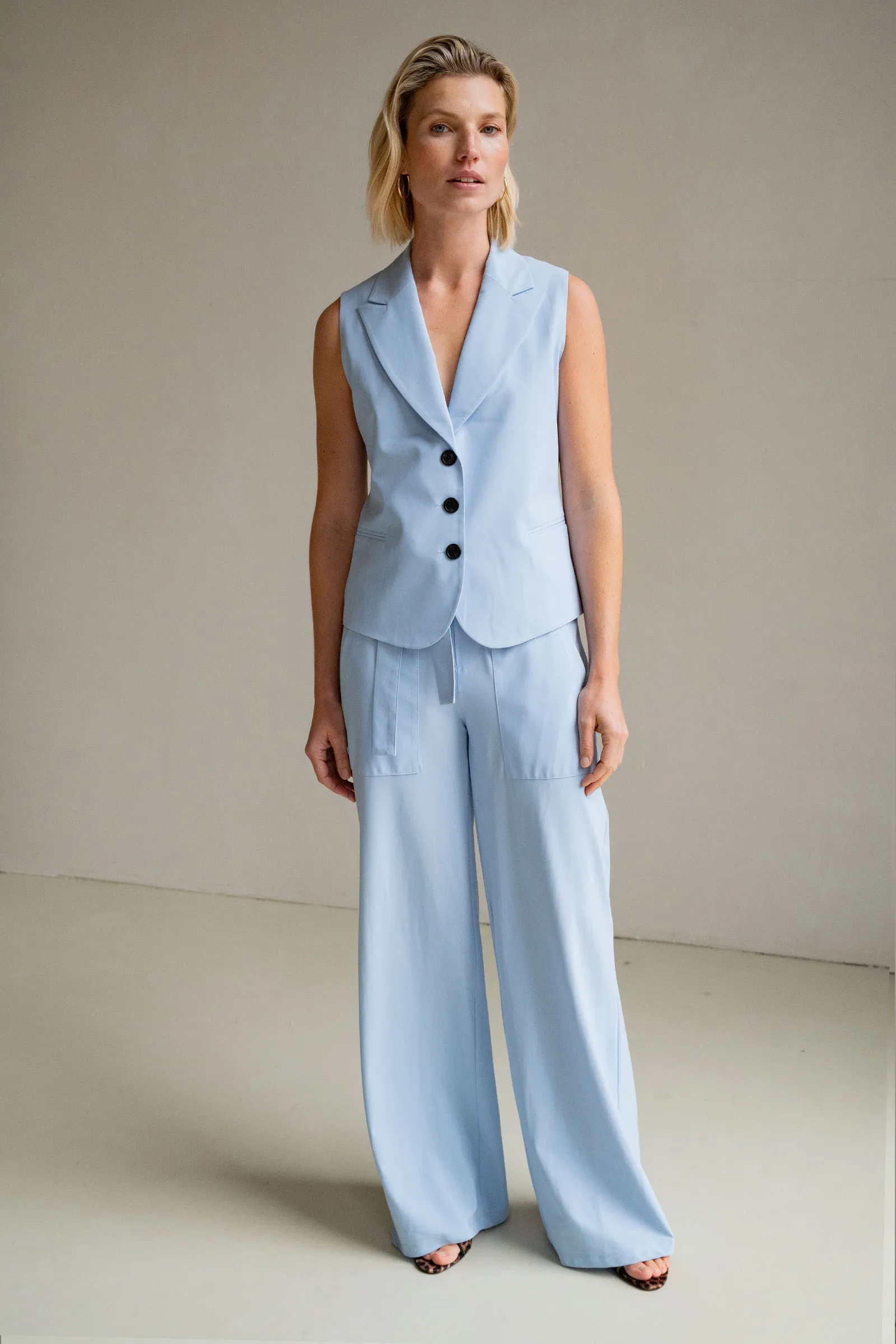 WAISTCOAT (S25N1589) BLUEISH