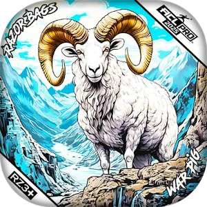 War Pig | Alaskan Dall Sheep | ACL PRO Razor Cornhole Bags
