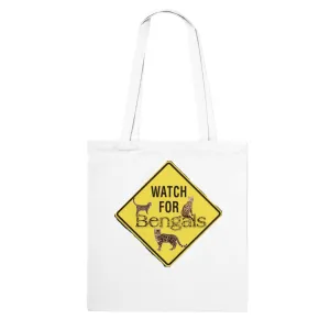 Watch For Bengals Premium Tote Bag