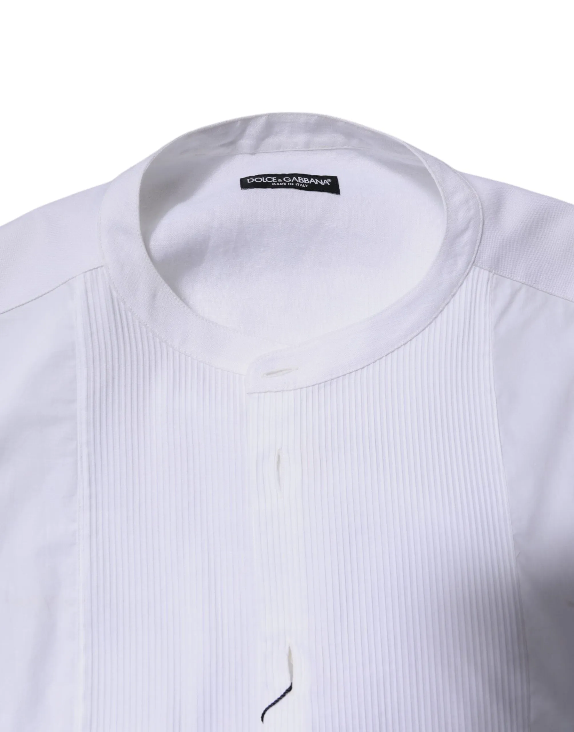 White Cotton Button Down Long Sleeves Shirt