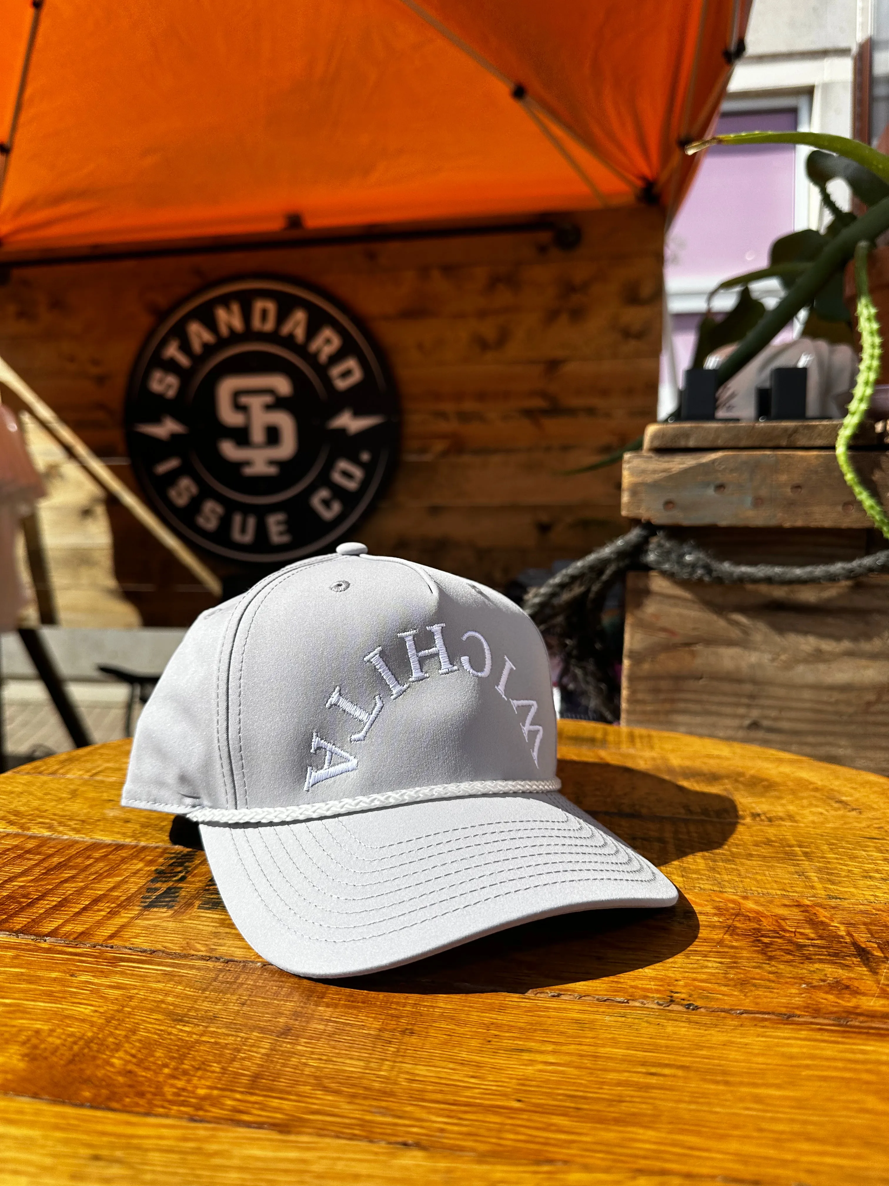 Wichita White & Black Rope Cap