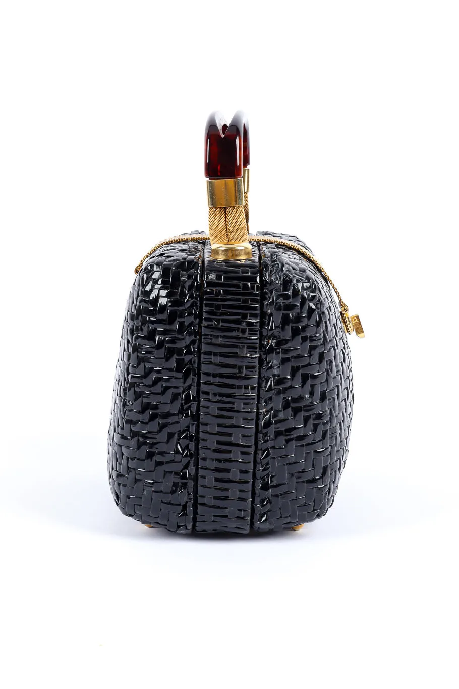Wicker Top Handle Bag