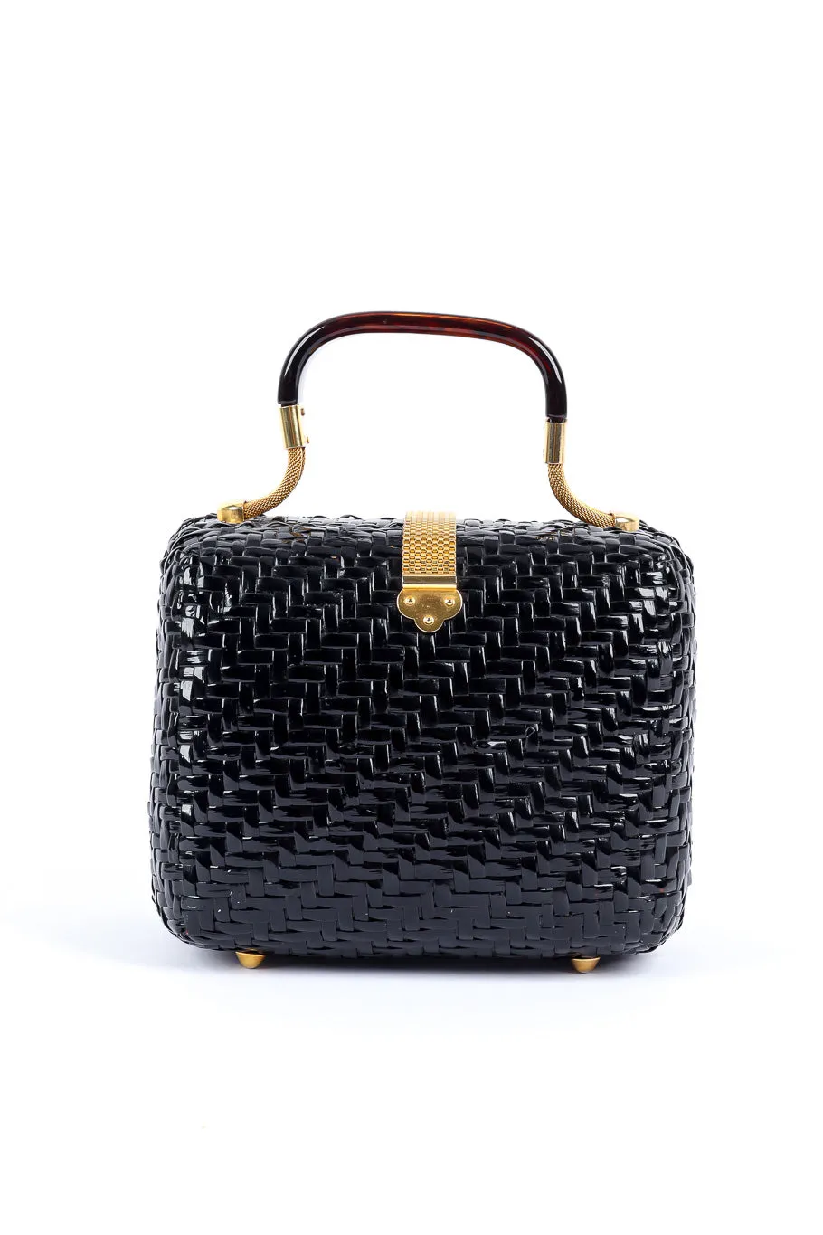 Wicker Top Handle Bag