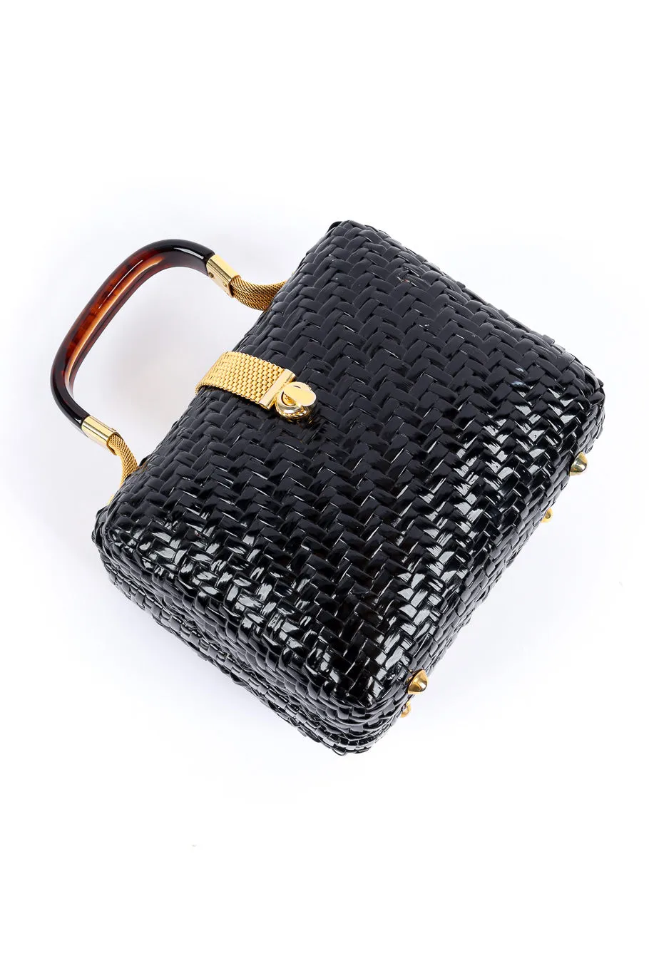 Wicker Top Handle Bag