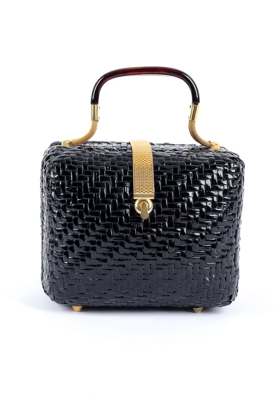 Wicker Top Handle Bag