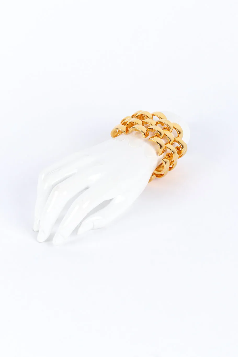 Wide Curve Link Bracelet