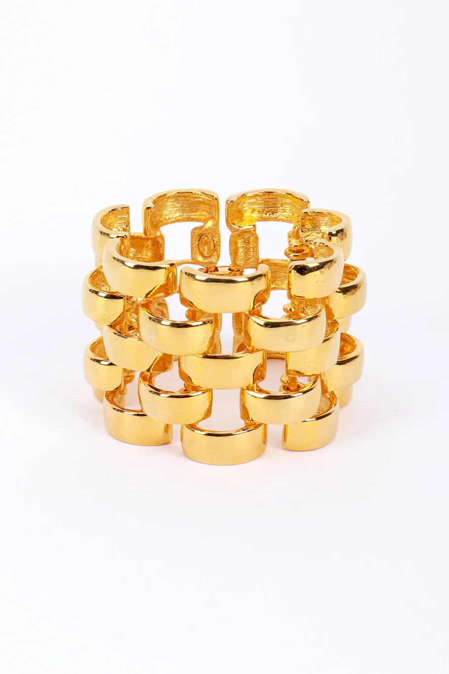 Wide Curve Link Bracelet