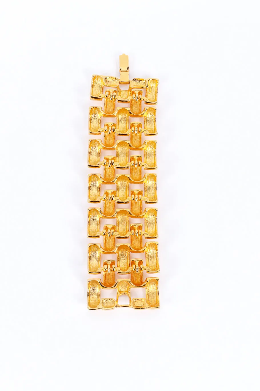 Wide Curve Link Bracelet