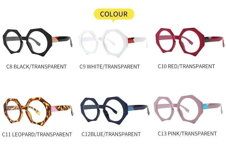 Women Glasses Frames Optical Clear Transparent Lens Myopia Fashion Metal Frame Prescription Eyewear Computer Glasses