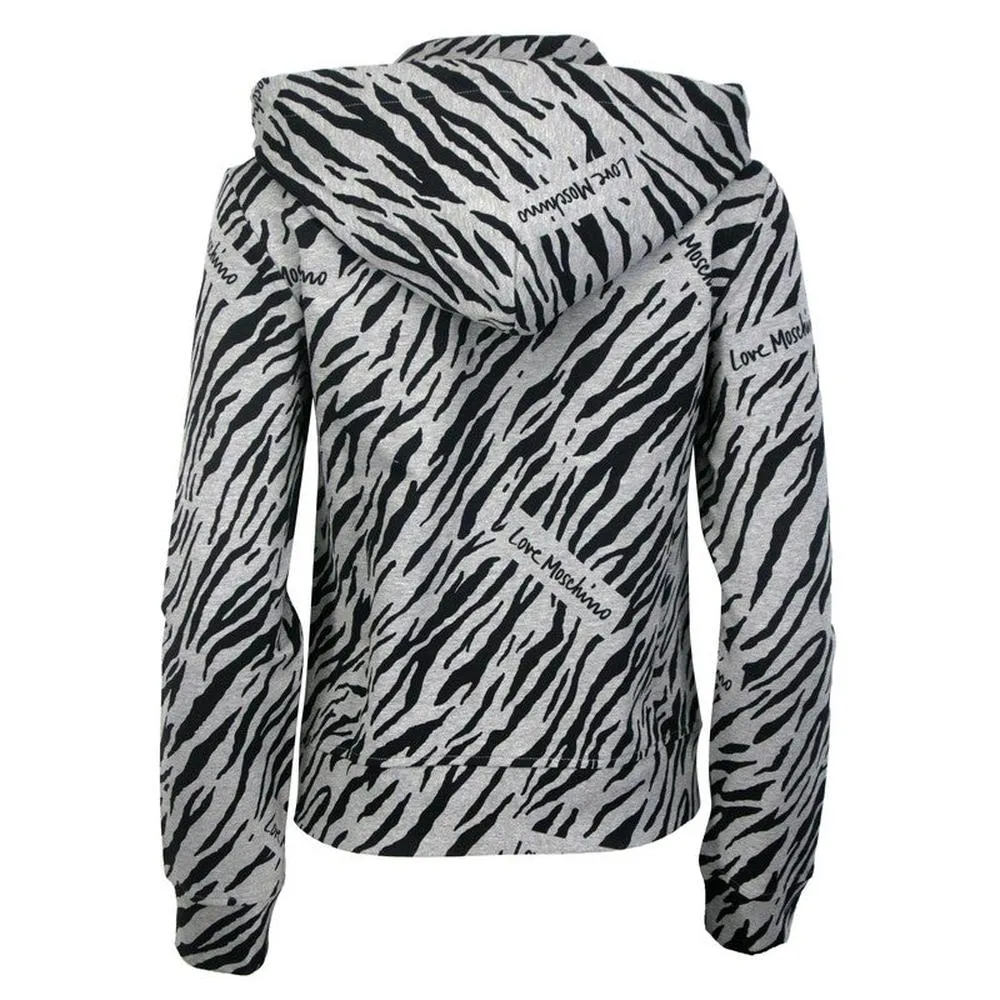 Women's Love Moschino Animal Print Stretch Sweatshirt