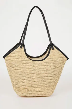 Women's Straw Shoulder Bag