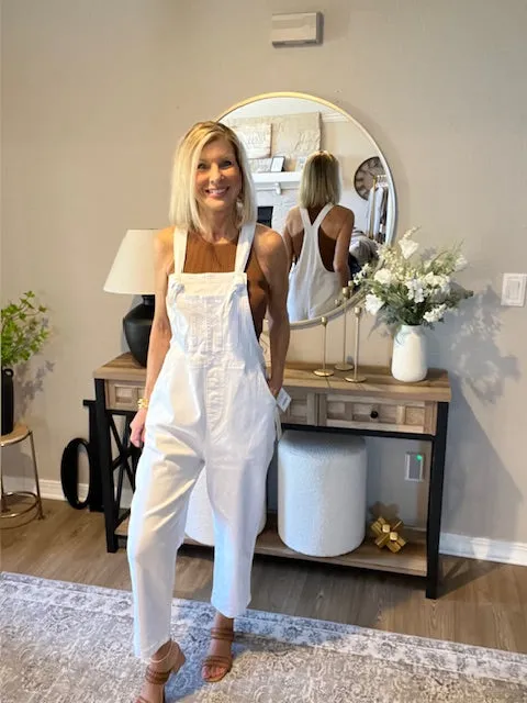 Woven Knot Strap Overalls