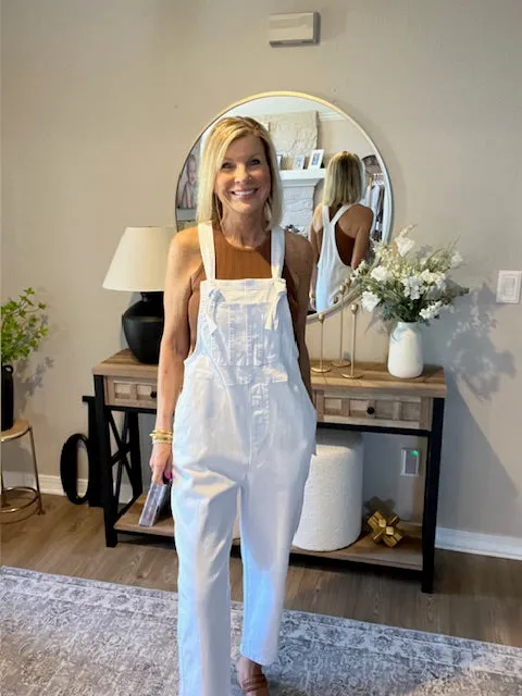 Woven Knot Strap Overalls