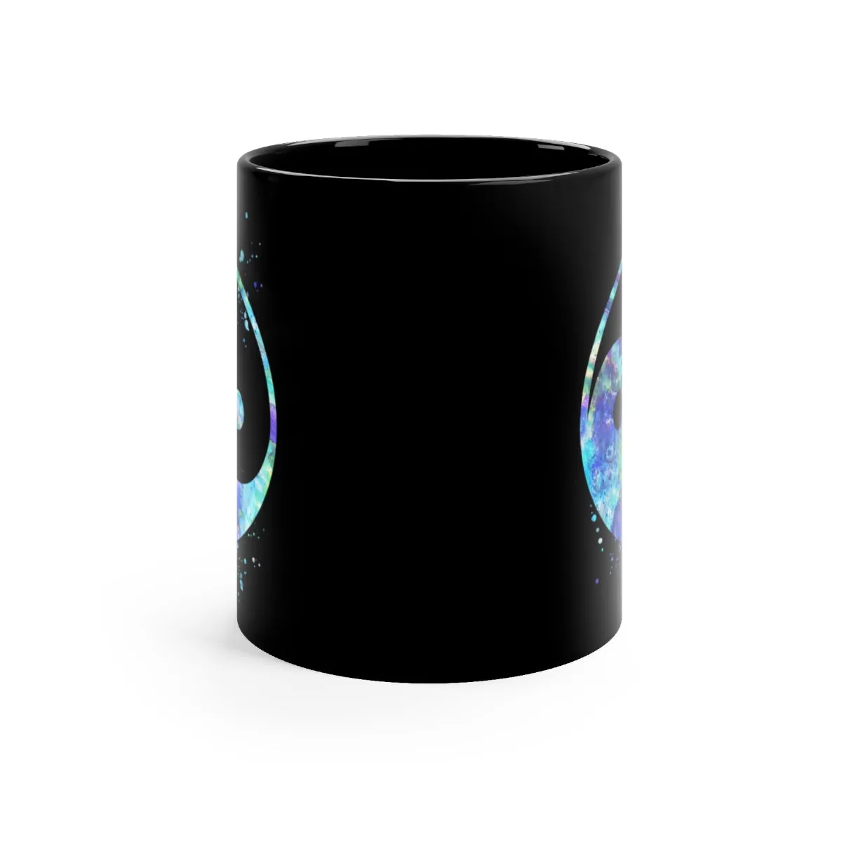 Yin Yang Black Mug 11oz