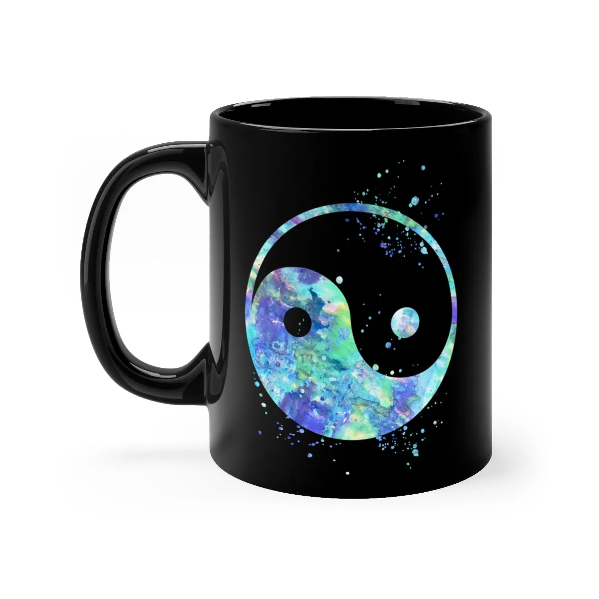 Yin Yang Black Mug 11oz
