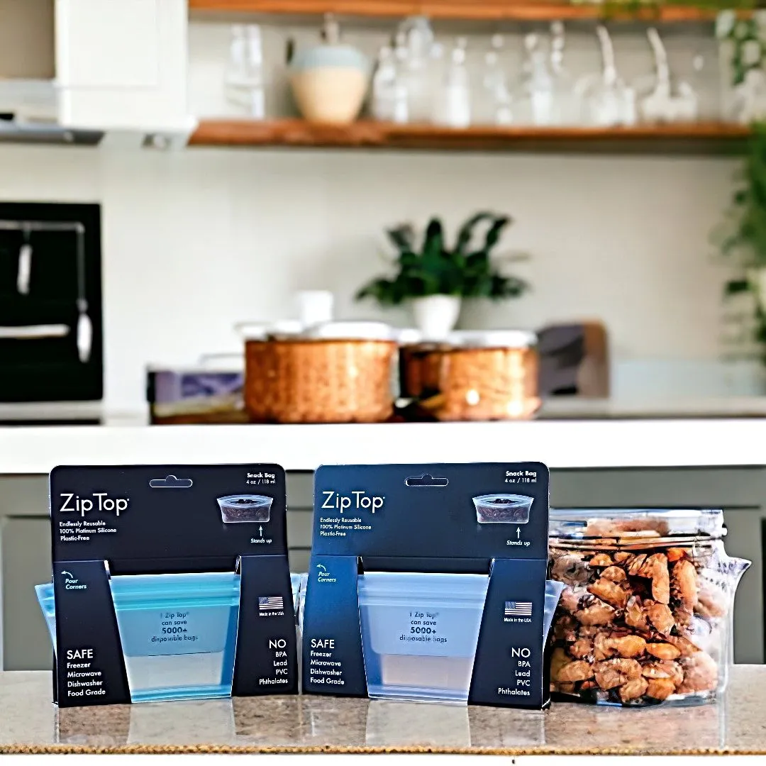 Zip Top Snack Bag Containers